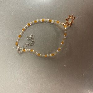 Elegant Gold and Silver Beaded Bracelet